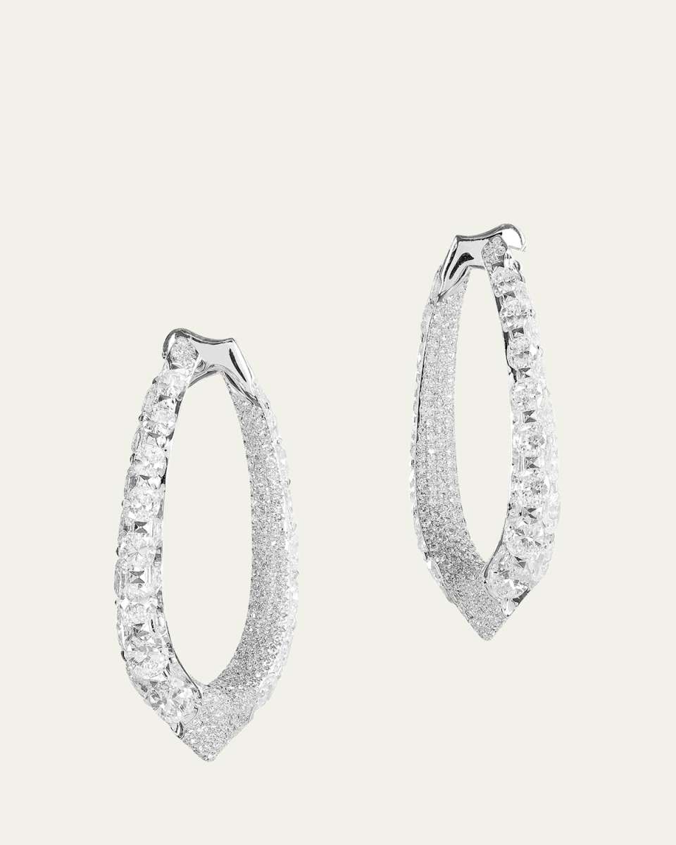 Merveilles Halo Diamond Earrings